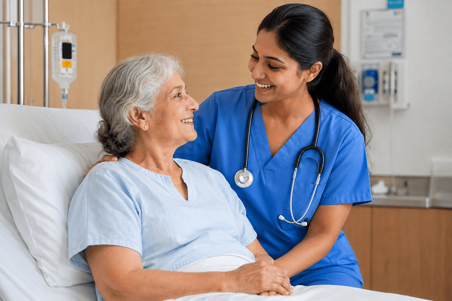 Nurse Caring for Patient