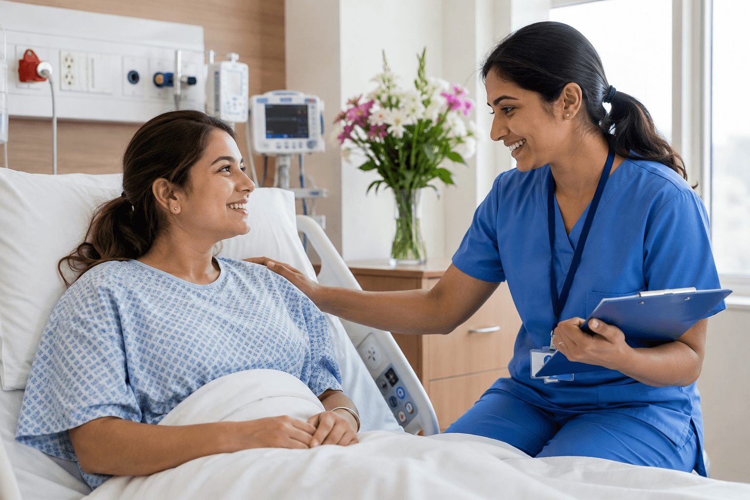 Healthcare Professional with Patient